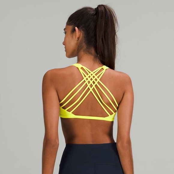 Lululemon Free to Be Bra Wild *Light Support in Electric Lemon (Size 8) - Picture 2 of 8
